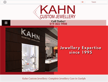 Tablet Screenshot of kahncustomjewellery.com